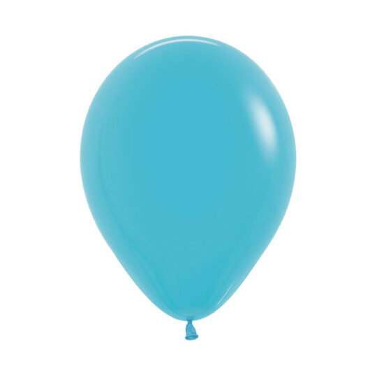 Caribbean Blue Solid Latex Balloons Pack of 10