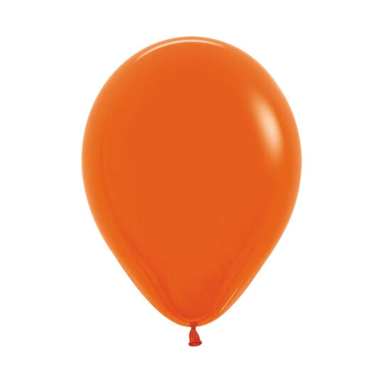 Orange Solid Latex Balloons Pack of 100