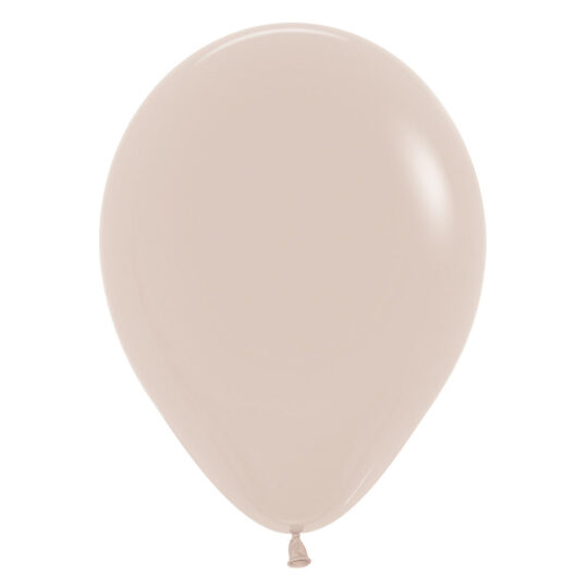 White Sand Solid 12.5cm Latex Balloons Pack of 100