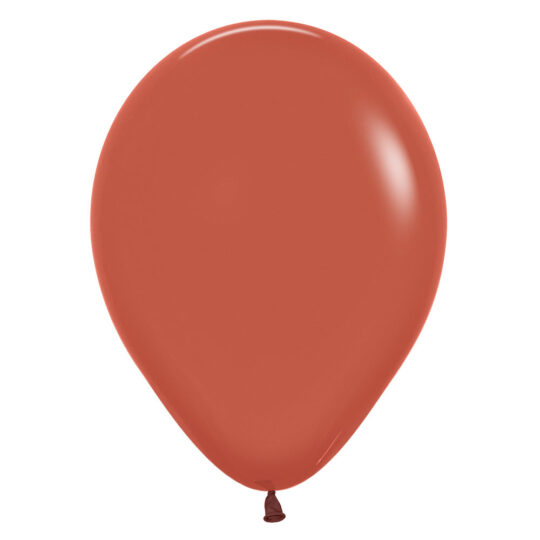 Terracotta Solid Latex Balloons Pack of 100