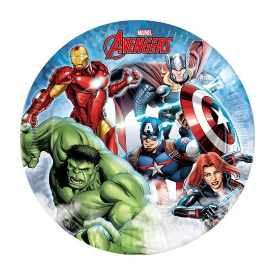 Avengers Paper Plates Pack of 8