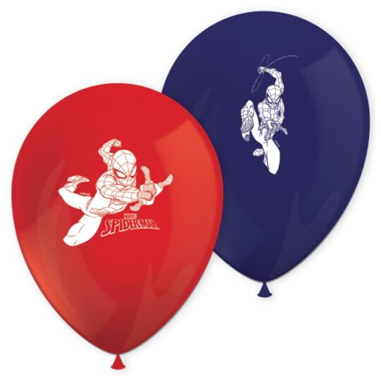 Spiderman Latex Balloons Pack of 8