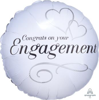 Congrats Engagement 45cm Foil Balloon