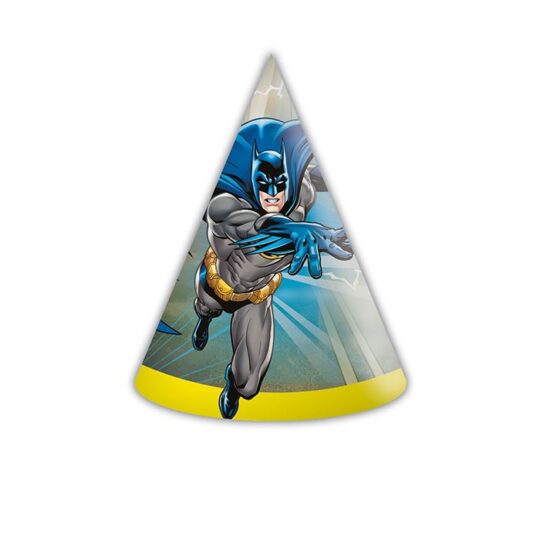 Batman Paper Party Hats Pack of 6