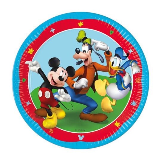 Mickey Mouse Paper Plates Pack of 8