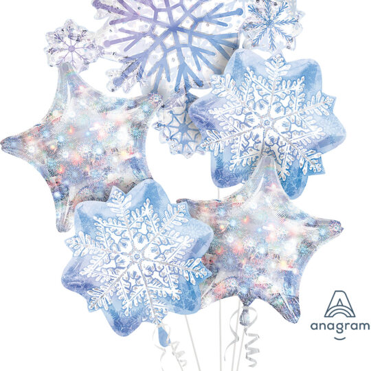 Snowflakes Foil Balloon Set