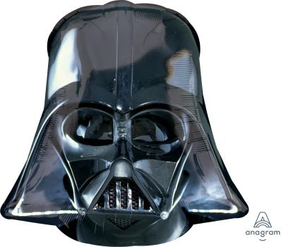 Darth Vader Helmet Black Supershape Foil Balloon