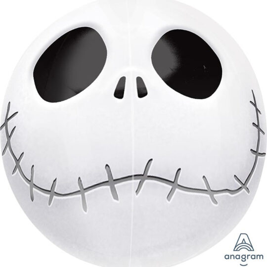 Skeleton Jack Orb Foil Balloon