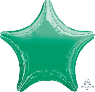 Metallic Green Star 45cm Foil Balloon