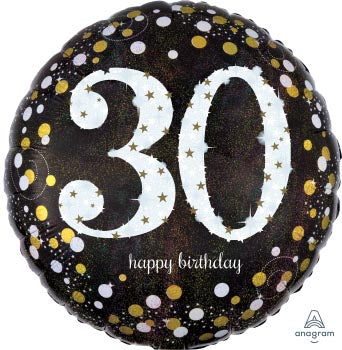 Happy 30th Birthday 45cm Foil Balloon