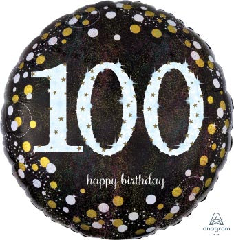 Happy 100th Birthday 45cm Foil Balloon