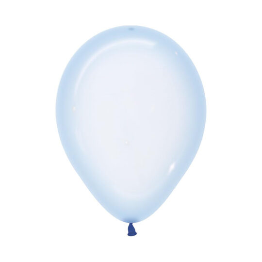 Crystal Clear Pastel Blue 12.5cm Latex Balloons Pack of 100