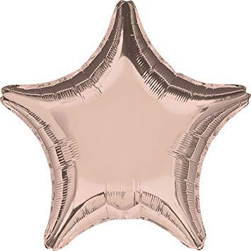 Rose Gold Star 45cm Foil Balloon