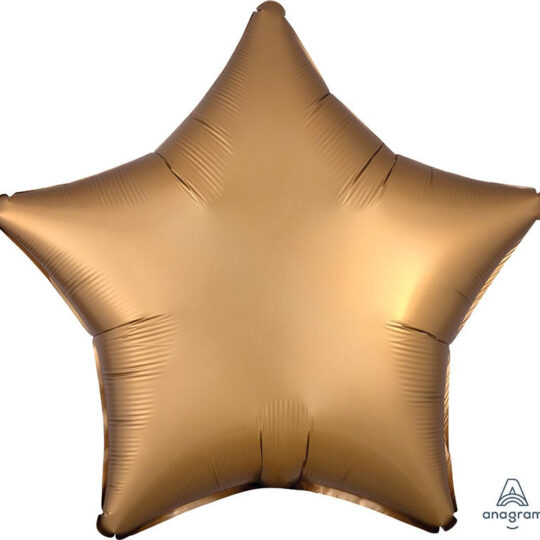 Satin Luxe Gold Sateen Star 45cm Foil Balloon