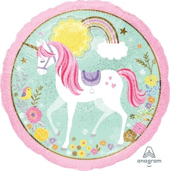 Magical Unicorn 45cm Foil Balloon