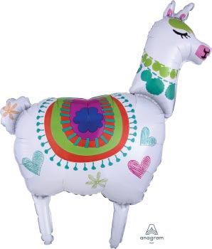 Llama Supershape Foil Balloon