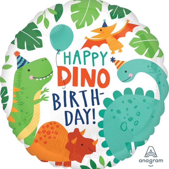 Dinomite Dinosaur 45cm Foil Balloon