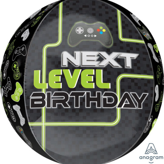 Level Up Gaming Orb Foil Balloon