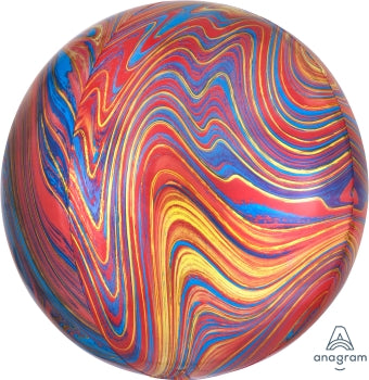 Colorful Marble Orb Foil Balloon