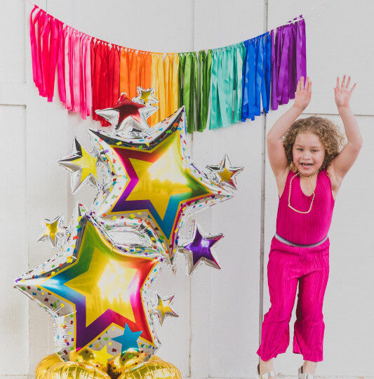 Airloonz Colorful Star Cluster Balloon