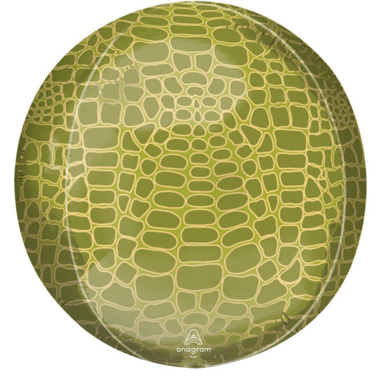 Alligator Print Orb Foil Balloon