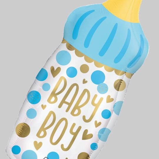 Baby Boy Bottle Supershape Foil Balloon