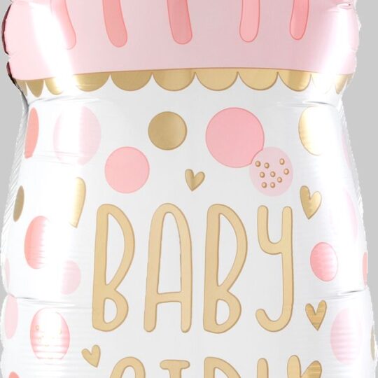 Baby Girl Bottle Supershape Foil Balloon