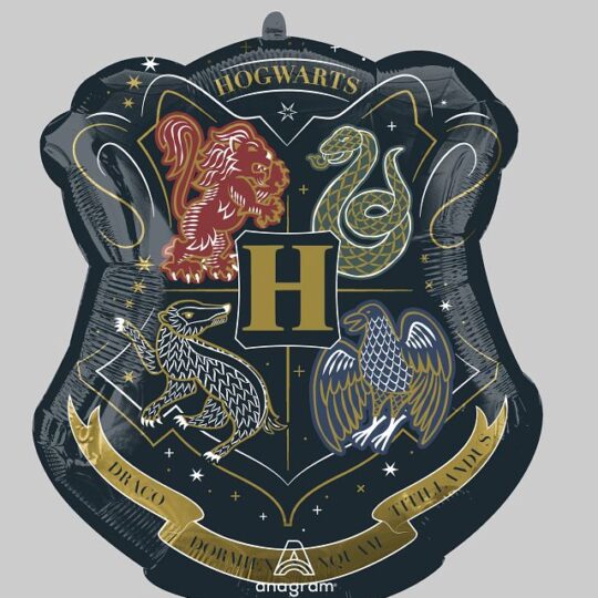 Harry Potter Hogwarts Crest Supershape Foil Balloon