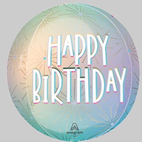 Pastel Dream Birthday Orb Foil Balloon