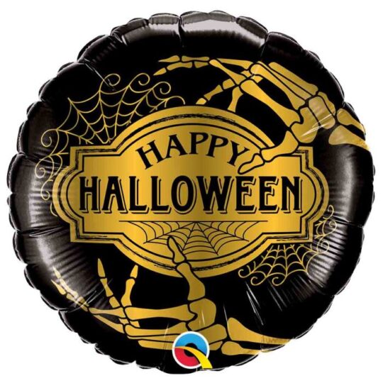 Halloween Golden Skeleton 45cm Foil Balloon