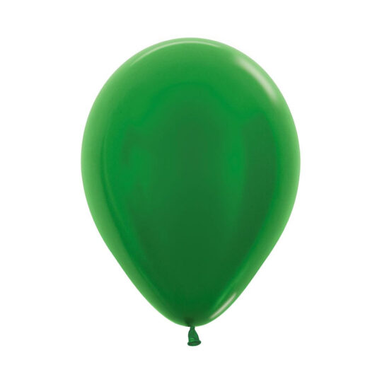 Metallic Pearl Green 12.5cm Latex Balloons Pack of 10