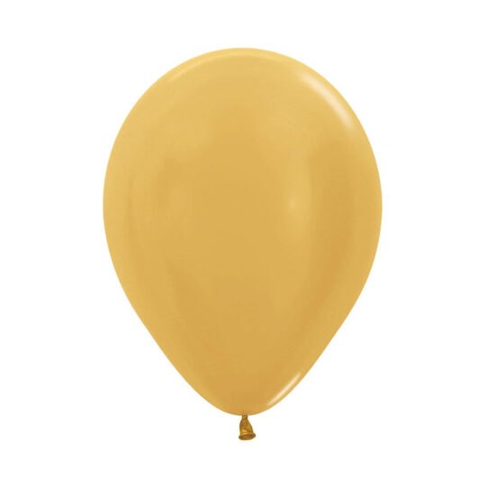 Metallic Pearl Gold Latex Balloons Pack of 100