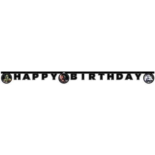 Star Wars Paper Happy Birthday Banner