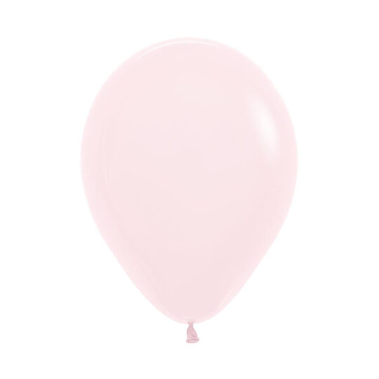 Pastel Matte Pink 12.5cm Latex Balloons Pack of 100