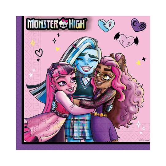 Monster High Paper Napkins Pack of 20