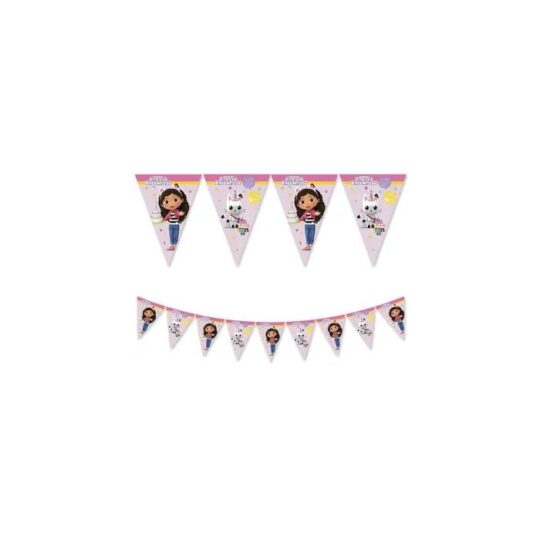 Gabbys Dollhouse Bunting Flag Banner