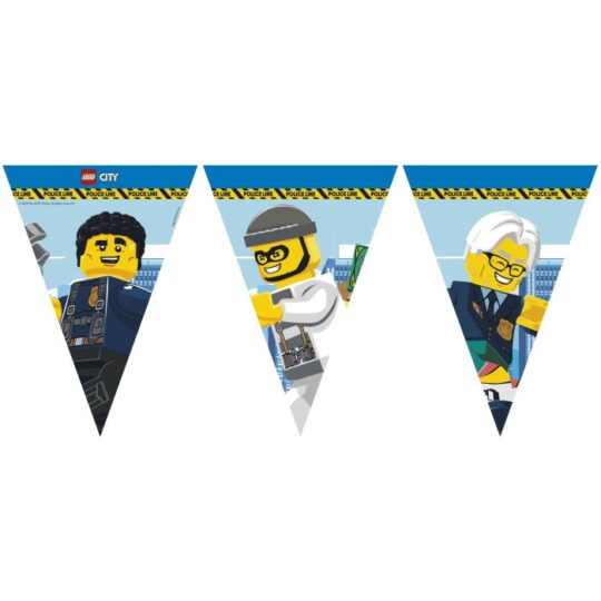 Lego City Paper Flag Banner