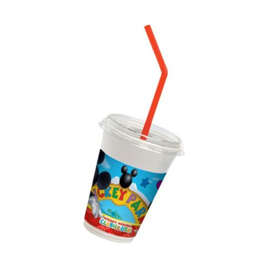 Mickey Mouse Plastic Milkshake Cups Pack of 12