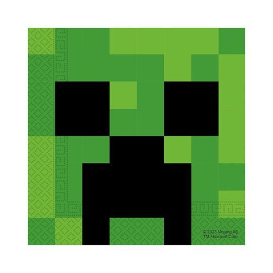 Minecraft Paper Napkins Pack of 20