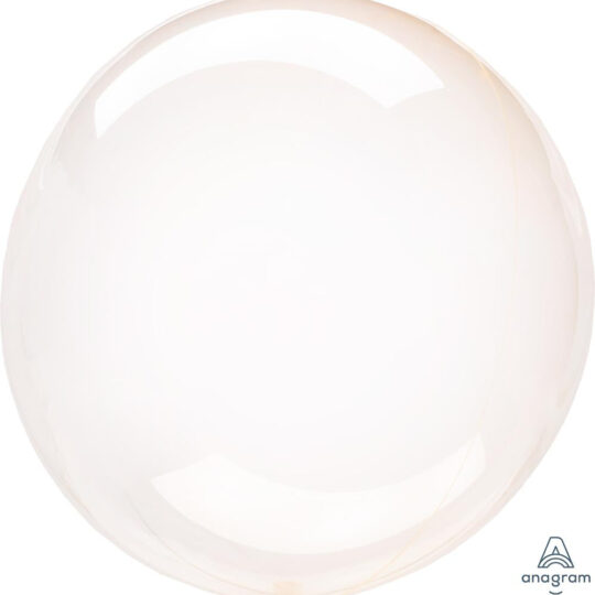 Crystal Clear Orange Bobo Bubble Balloon