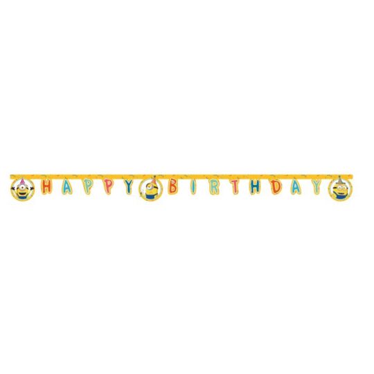 Minions Happy Birthday Paper Banner