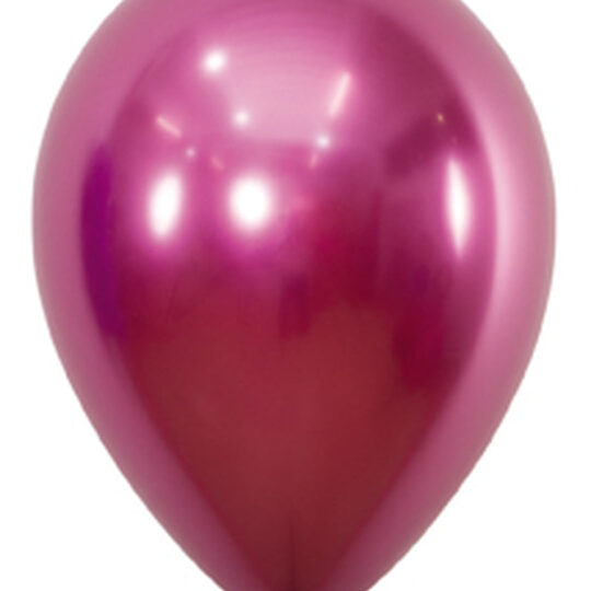 Chrome Reflex Hot Pink Latex Balloons 12.5cm Pack of 20