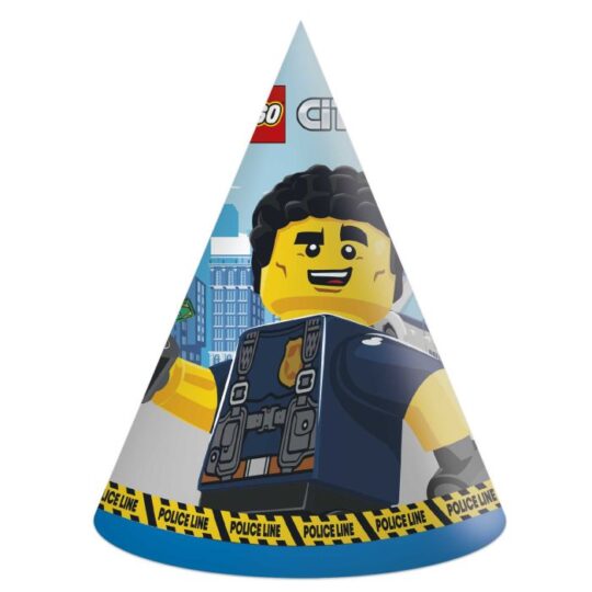 Lego City Paper Party Hats Pack of 6