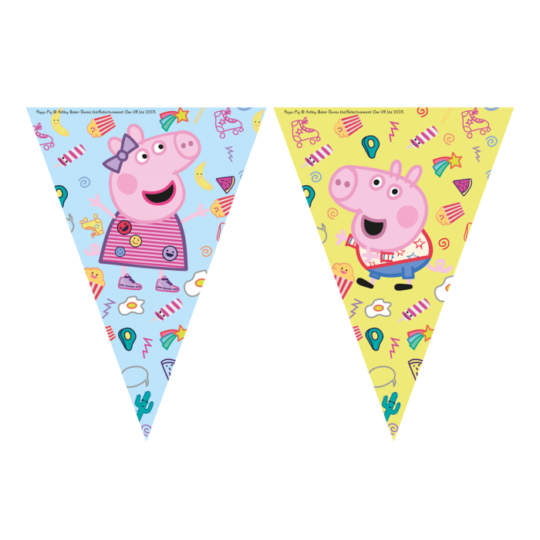 Peppa Pig Plastic Flag Banner