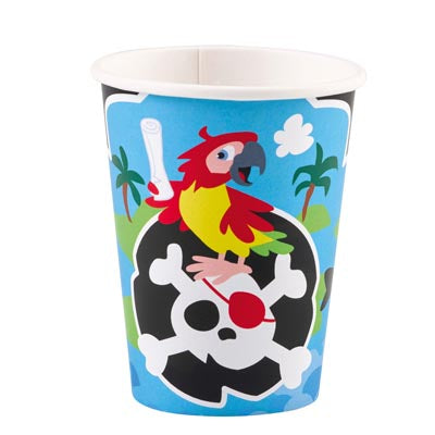 Pirate Paper Cups Pack of 8