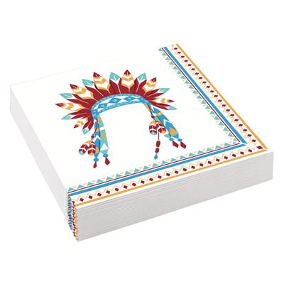 Tepee & Tomahawk Napkins Pack of 20