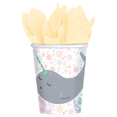 Narwhal Paper Cups Pack of 8