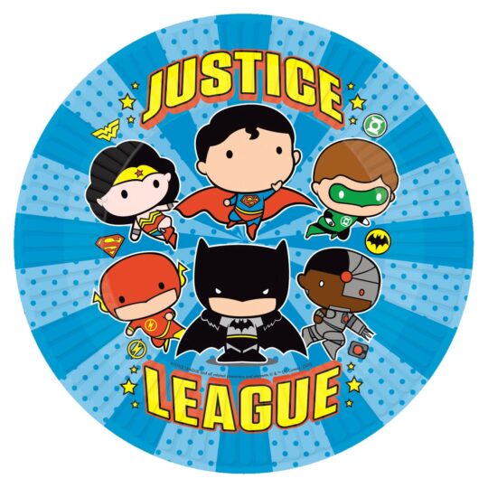 Justice League Paper Plates Pack of 8