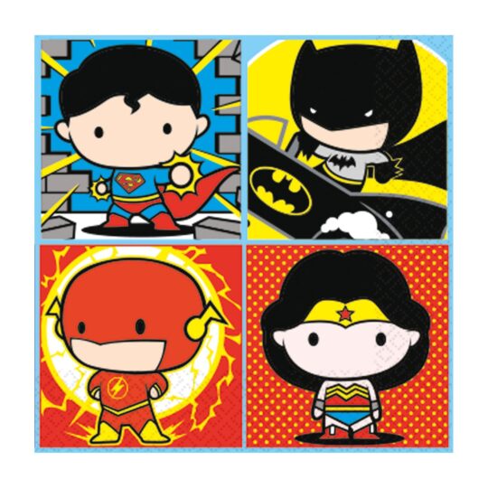 Justice League Napkins Pack of 16