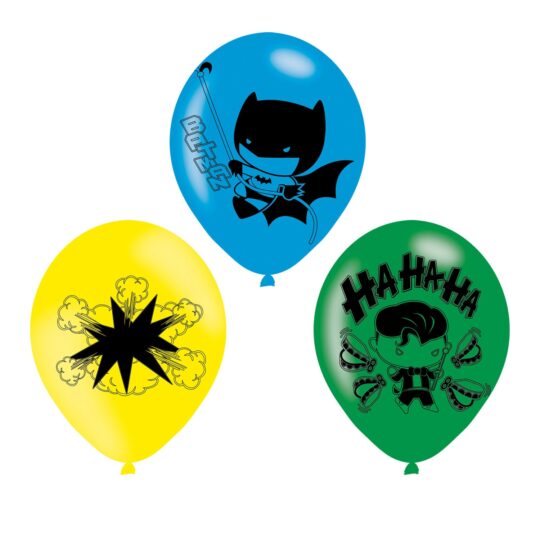 Batman & Joker Latex Balloons Pack of 6